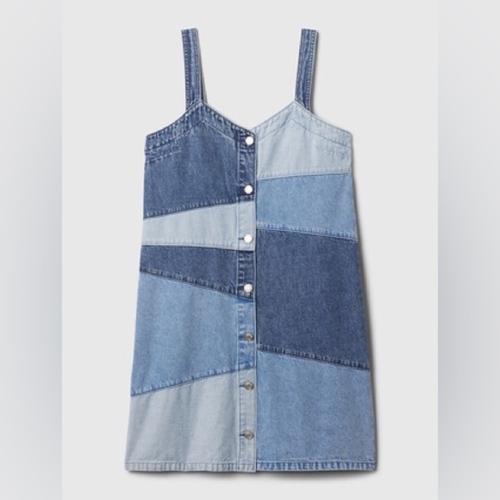 Gap Patchwork Denim Dress